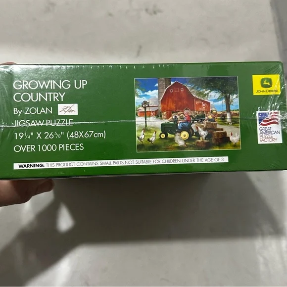 John Deere Growing Up Country 1000 Piece Jigsaw Puzzle 19 x 26 New Sealed - Picture 10 of 10